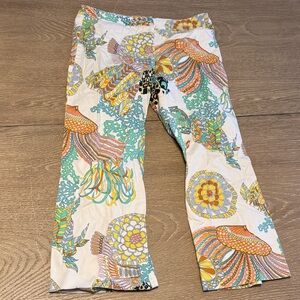 Trina Turk Coral Reefs Crop Trousers 6